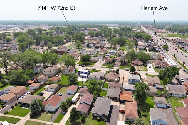 7141 W 72nd St, Chicago, IL 60638 - aerial view of residential area