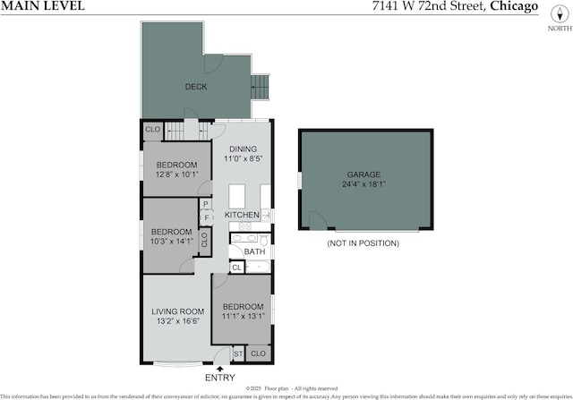 7141 W 72nd St, Chicago, IL 60638 - view of floor plan / room layout