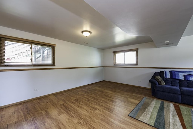 33061 N Rolling Hills Rd, Grayslake, IL 60030 - below grade area featuring wood finished floors and baseboards