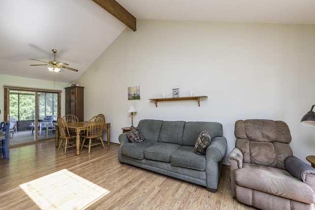 33061 N Rolling Hills Rd, Grayslake, IL 60030 - living area with wood finished floors and a ceiling fan