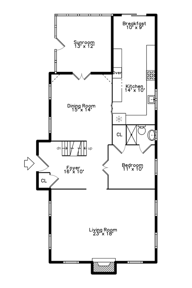1414 Lincoln St, Evanston, IL 60201 - view of room layout