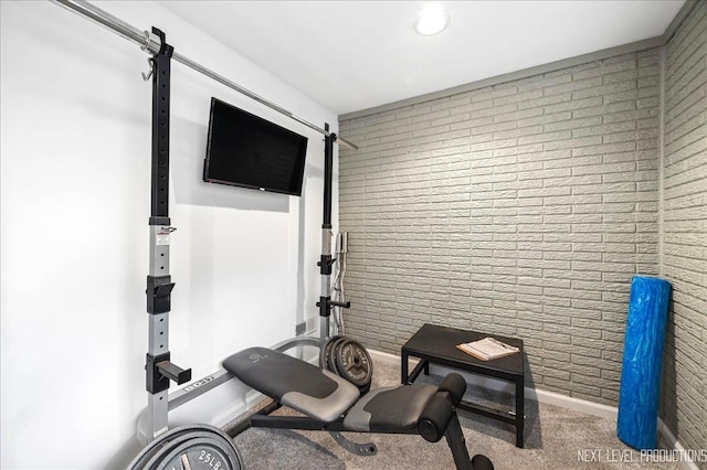 636 Cambridge Dr, Schaumburg, IL 60193 - exercise area with carpet and recessed lighting