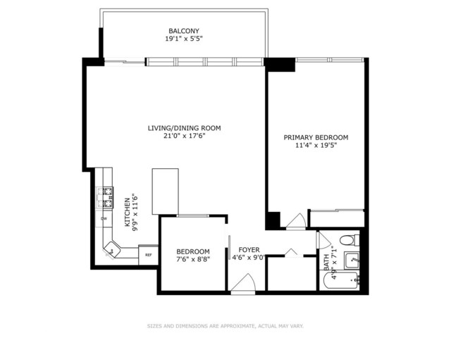 400 E Randolph St Unit 826, Chicago, IL 60601 - property floor plan