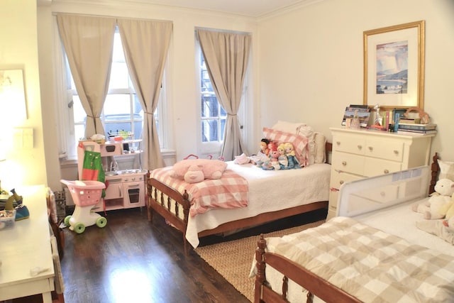 210 E Pearson St Unit 7B, Chicago, IL 60611 - bedroom featuring wood finished floors and ornamental molding