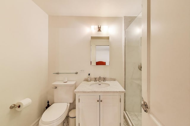 210 E Pearson St Unit 7B, Chicago, IL 60611 - bathroom featuring vanity, toilet, and a shower