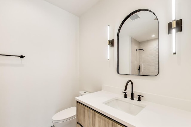 613 N Ogden Ave Unit 2E, Chicago, IL 60642 - full bathroom with toilet, vanity, and a shower