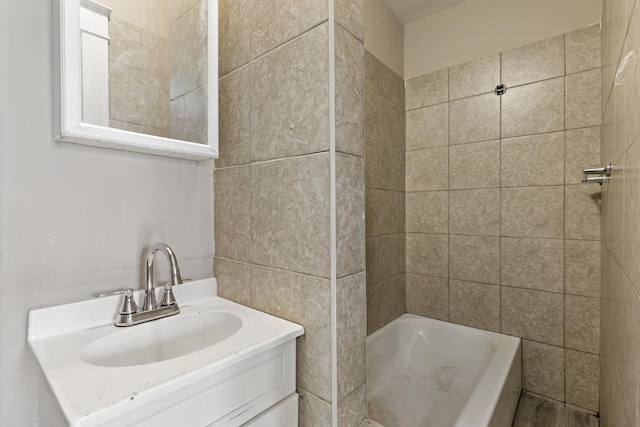161 E 25th St, Chicago Heights, IL 60411 - full bathroom featuring vanity and  shower combination