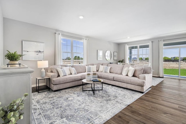 14712 S Azalia Cir, Plainfield, IL 60544 - living room with wood finished floors and recessed lighting