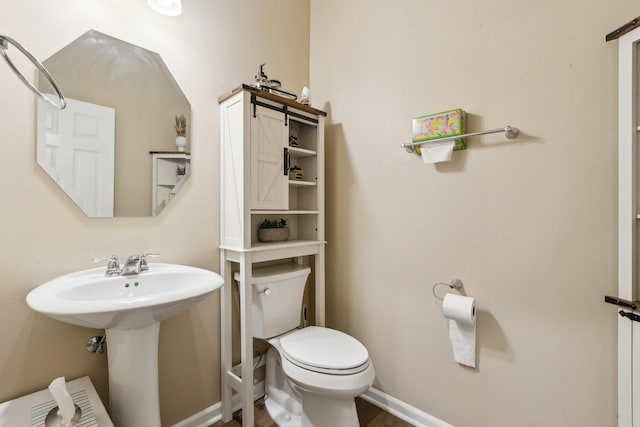 12654 S Talbot Cir, Plainfield, IL 60585 - bathroom with toilet, wood finished floors, and a sink