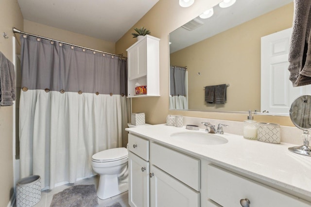 12654 S Talbot Cir, Plainfield, IL 60585 - bathroom with vanity, toilet, and curtained shower