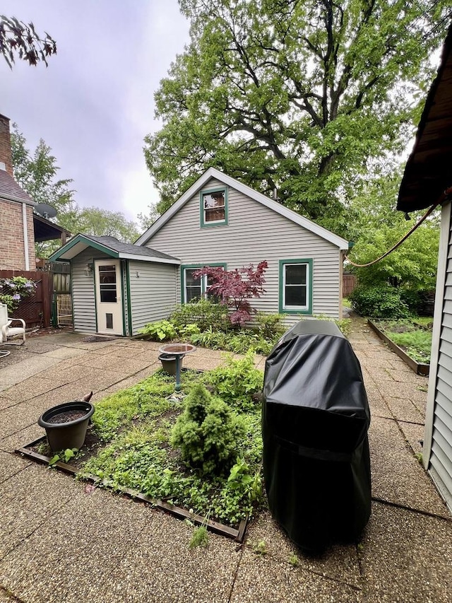 2110 N Mobile Ave, Chicago, IL 60639 - back of property featuring an outbuilding