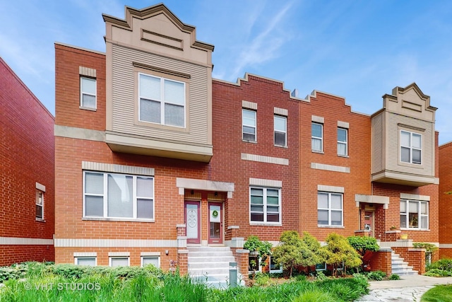 3649 W Cornelia Ave Unit C, Chicago, IL 60618 - view of front facade with brick siding