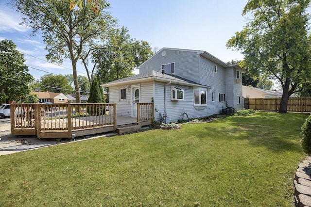 1012 Windsor Rd, Highland Park, IL 60035 - rear view of house with a deck and cooling unit