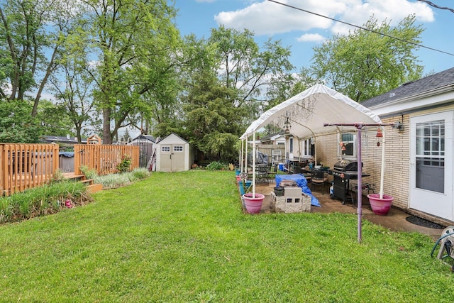 11537 S Neenah Ave, Worth, IL 60482 - view of green lawn featuring an outdoor living space, a patio area, and a wooden deck