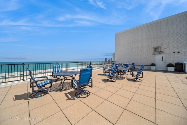 1300 N Lake Shore Dr Unit 18D, Chicago, IL 60610 - view of patio / terrace featuring a water view