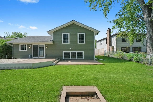 1012 Concord Dr, Bartlett, IL 60103 - rear view of property with a wooden deck