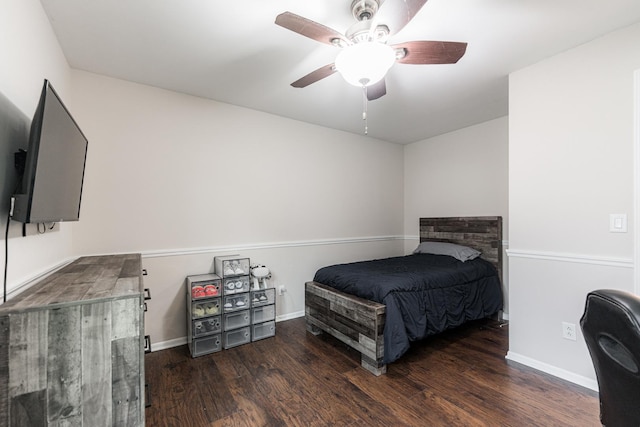 30 Beau Meade Rd, Oswego, IL 60543 - bedroom with wood finished floors, baseboards, and ceiling fan