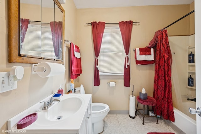 8212 S Bishop St, Chicago, IL 60620 - bathroom featuring vanity and shower / bathtub combination with curtain