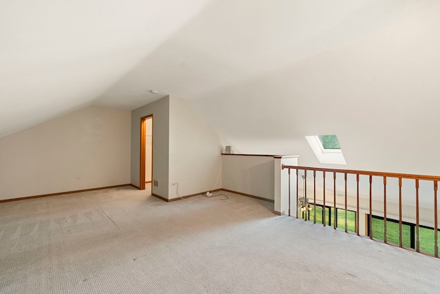 3072 Carlton Ct, Westchester, IL 60154 - bonus room featuring carpet floors, a skylight, and vaulted ceiling