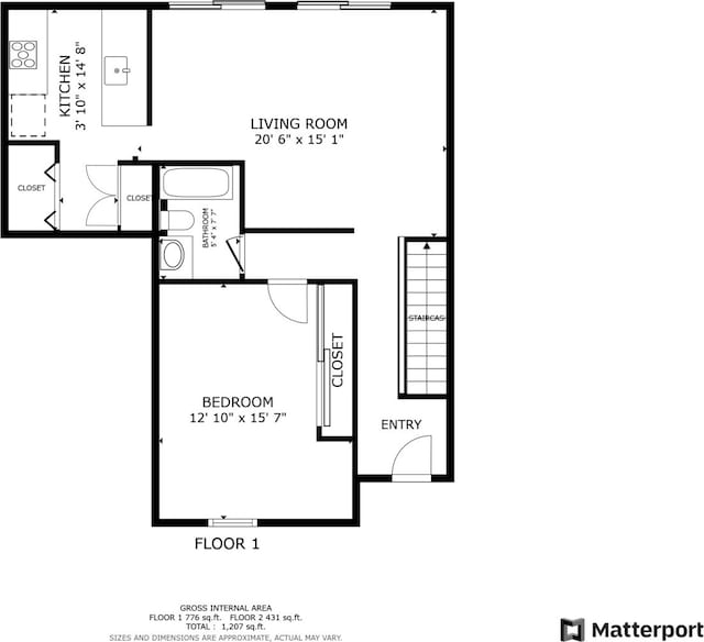3072 Carlton Ct, Westchester, IL 60154 - view of floor plan / room layout