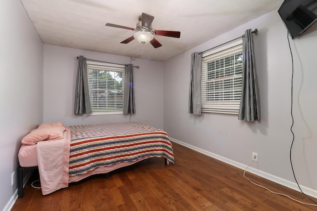 8524 Carriage Hills Rd, Bloomington, IL 61705 - bedroom featuring wood finished floors and ceiling fan