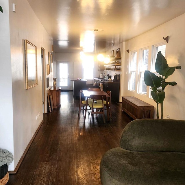 2040 W Shakespeare Ave, Chicago, IL 60647 - dining area featuring hardwood / wood-style floors