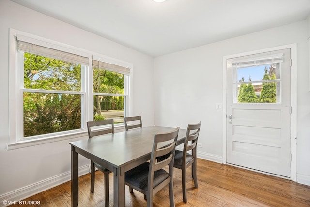 803 W Miner St, Arlington Heights, IL 60005 - dining area featuring healthy amount of natural light, baseboards, and light wood-style flooring