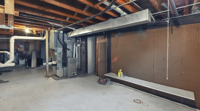 540 W Madison St, Lombard, IL 60148 - unfinished basement featuring heating unit