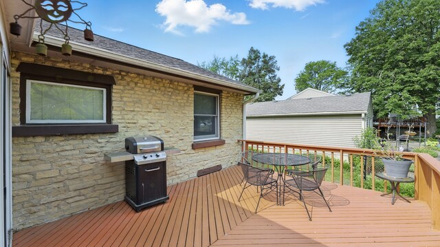 540 W Madison St, Lombard, IL 60148 - deck with outdoor dining space and grilling area