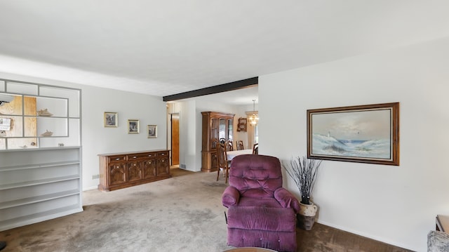 540 W Madison St, Lombard, IL 60148 - carpeted living room featuring baseboards