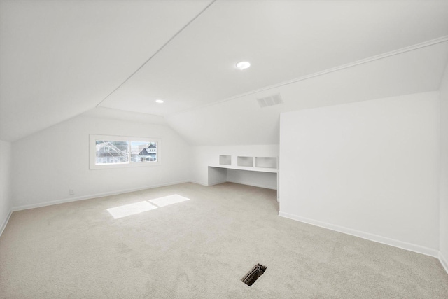 3633 N Lotus Ave, Chicago, IL 60641 - additional living space with vaulted ceiling, carpet flooring, and recessed lighting