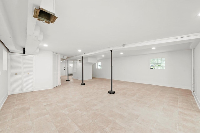 3633 N Lotus Ave, Chicago, IL 60641 - basement featuring recessed lighting and healthy amount of natural light