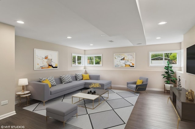 354 W Pleasant Hill Blvd, Palatine, IL 60067 - living area with wood finished floors, plenty of natural light, and recessed lighting