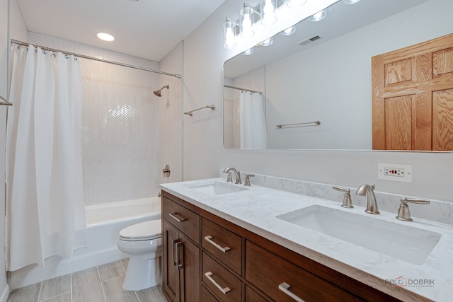 26371 N Elmwood Ave, Mundelein, IL 60060 - full bathroom with shower / bath combo and double vanity