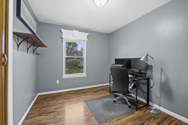 215 Cypress Dr, Streamwood, IL 60107 - office with wood finished floors and baseboards