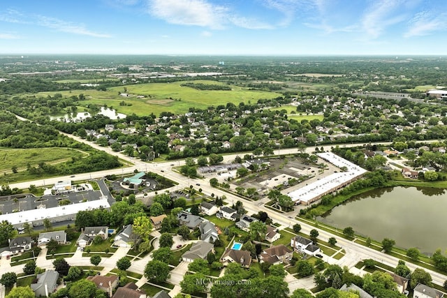 3835 Huntington Blvd, Hoffman Estates, IL 60192 - aerial view of property and surrounding area featuring a large body of water
