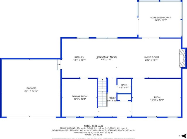 3835 Huntington Blvd, Hoffman Estates, IL 60192 - view of property floor plan