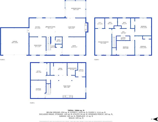 3835 Huntington Blvd, Hoffman Estates, IL 60192 - view of property floor plan