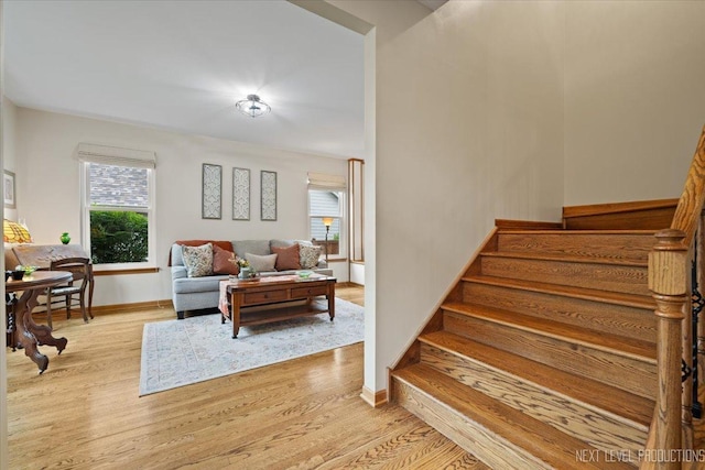 2937 Arbor Ln, Aurora, IL 60502 - living room with light wood finished floors and stairway