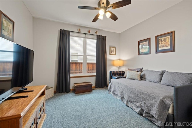 2937 Arbor Ln, Aurora, IL 60502 - carpeted bedroom featuring a ceiling fan