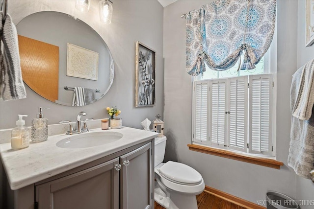2937 Arbor Ln, Aurora, IL 60502 - bathroom featuring vanity and wood finished floors