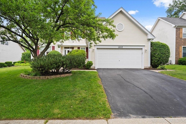 2937 Arbor Ln, Aurora, IL 60502 - view of front of home with driveway and a front lawn