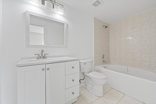 9431 S 79th Ave Unit 105N, Hickory Hills, IL 60457 - full bath featuring toilet, vanity, tile patterned floors, and  shower combination