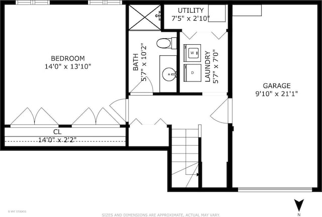 23 N Racine Ave Unit 405, Chicago, IL 60607 - view of floor plan / room layout