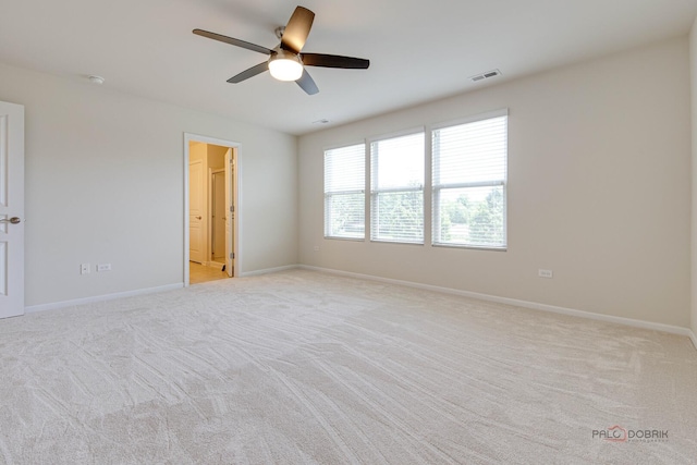 3452 Birch Ln, Naperville, IL 60564 - spare room featuring ceiling fan, baseboards, and carpet floors