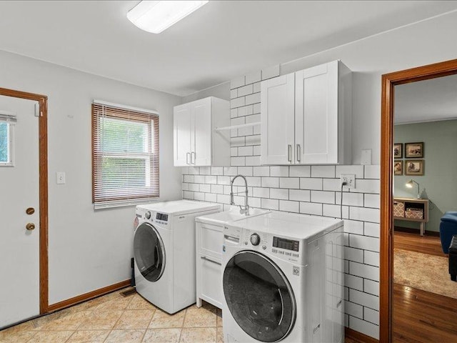 14542 S Mustang Dr, Homer Glen, IL 60491 - laundry room featuring cabinet space and washing machine and clothes dryer