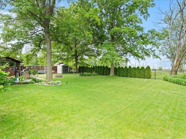 14542 S Mustang Dr, Homer Glen, IL 60491 - view of yard with a storage shed
