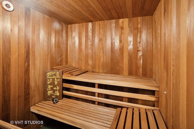 30 W Wimbolton Dr Unit 30, Mount Prospect, IL 60056 - relaxing sauna / steam room featuring wood walls and wood ceiling