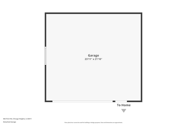 482 Fitch Rd, Chicago Heights, IL 60411 - home floor plan