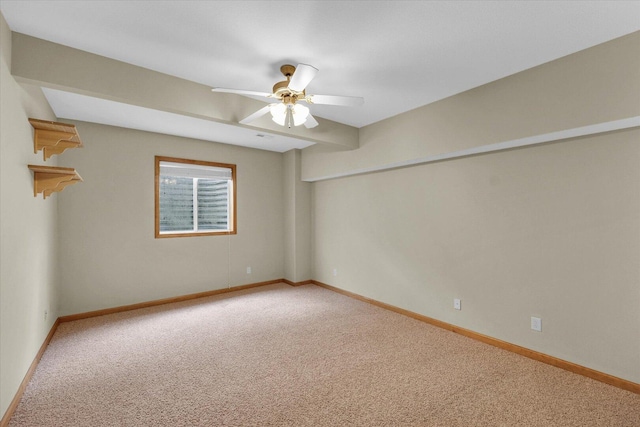 2104A Lucille Ln, Mahomet, IL 61853 - carpeted spare room with a ceiling fan and baseboards
